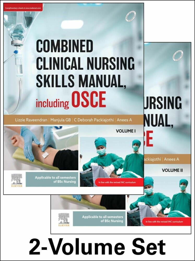 Combined Clinical Nursing Skills Manual including OSCE 2V - Set - E-Book main product photo