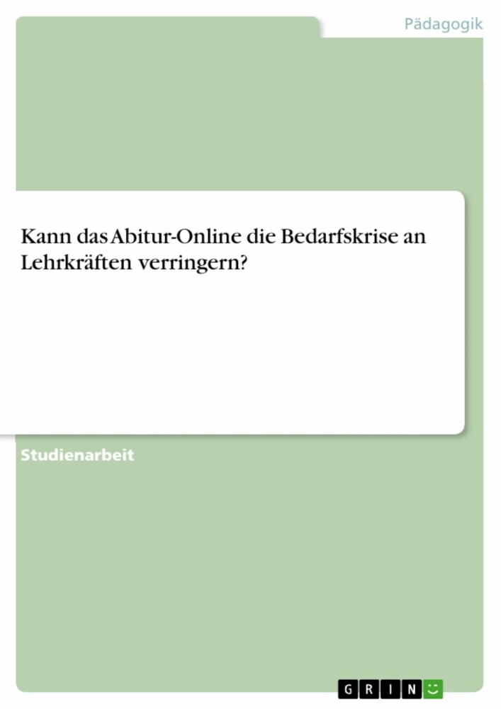 Kann das Abitur-Online die Bedarfskrise an Lehrkräften verringern? main product photo