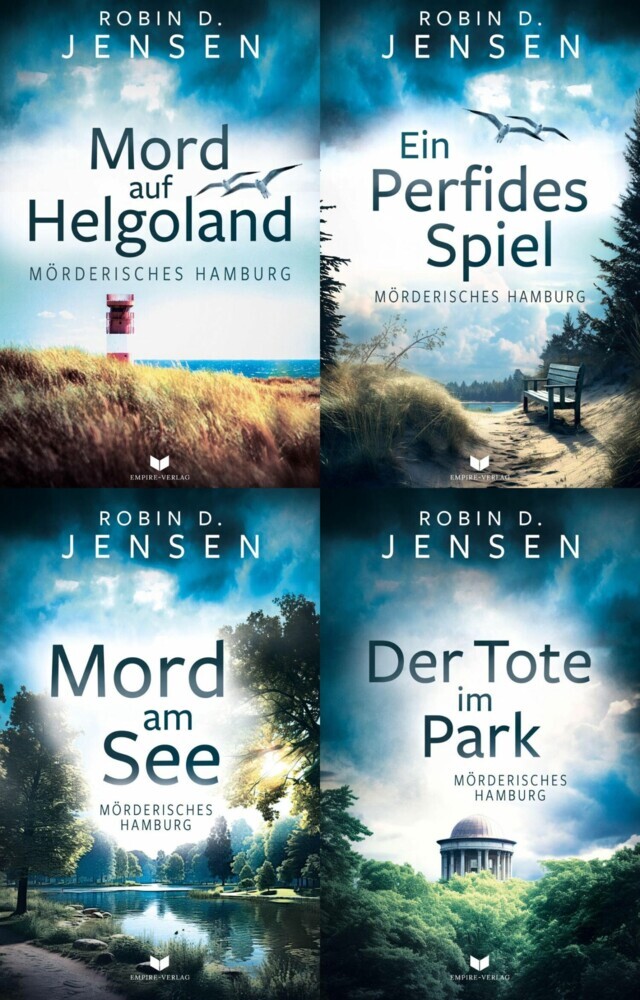 Mörderisches-Hamburg-Krimi-Sammelband: Mord auf Helgoland, Ein perfides Spiel, Mord am See, Der Tote im Park main product photo