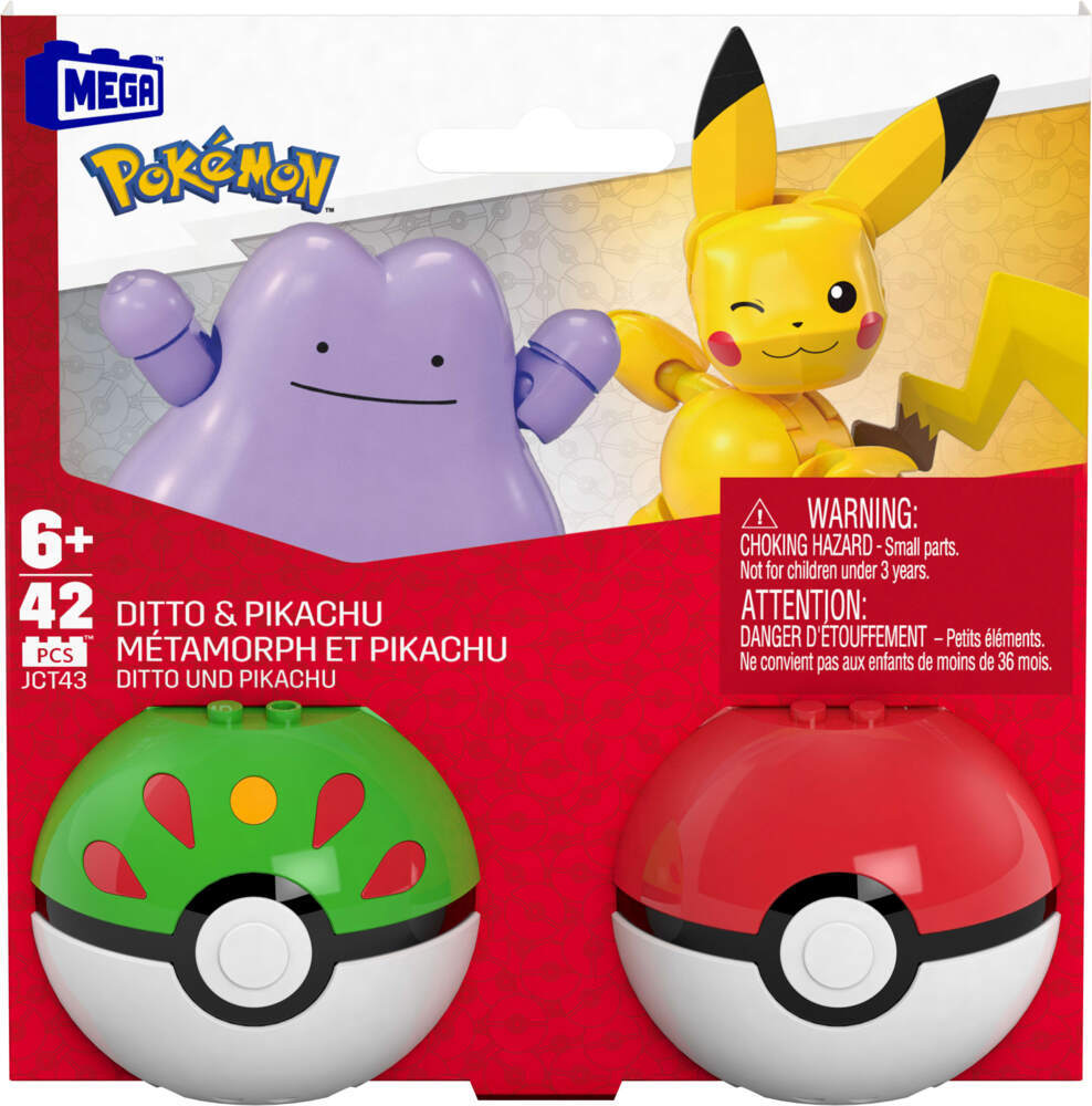 MEGA Pokémon 2er Pokéball Set - Pikachu und Ditto main product photo