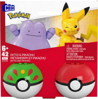 MEGA Pokémon 2er Pokéball Set - Pikachu und Ditto