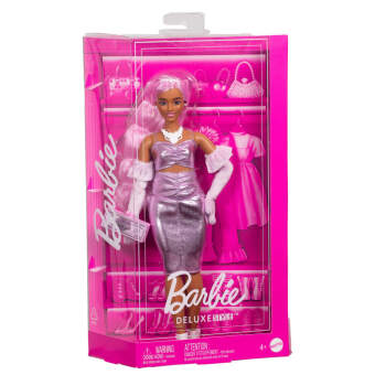 Barbie Deluxe Style Puppe - glänzendes Kleid