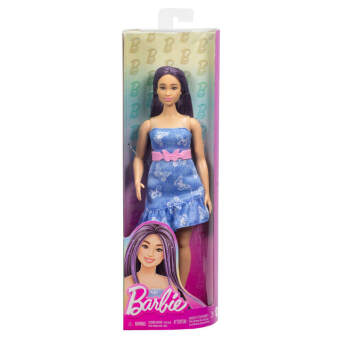 Barbie Fashionista Puppe im Denimkleid mit Schmetterlingsaufdruck