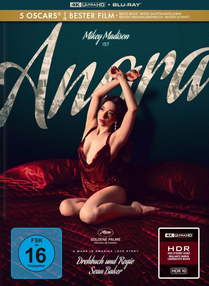 Anora, 1 4K UHD-Blu-ray + 1 Blu-ray (Limitiertes Mediabook) main product photo