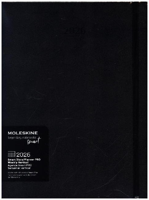 Moleskine Smart Kalender Pro 2026 für das Smart Writing System, Schwarz main product photo