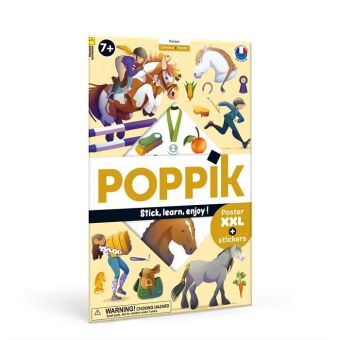 POPPIK - Sticker Lernposter Pferde