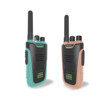 KIDYWOLF - Walkie-Talkies mit Taschenlampe hellblau/rosa