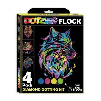 DOTZIES BY DIAMOND DOTZ - Diamond Painting Neon Raubkatzen