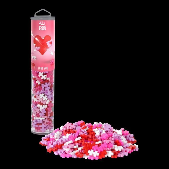 PLUS PLUS - 240 Kreativ Bausteine Herzen main product photo