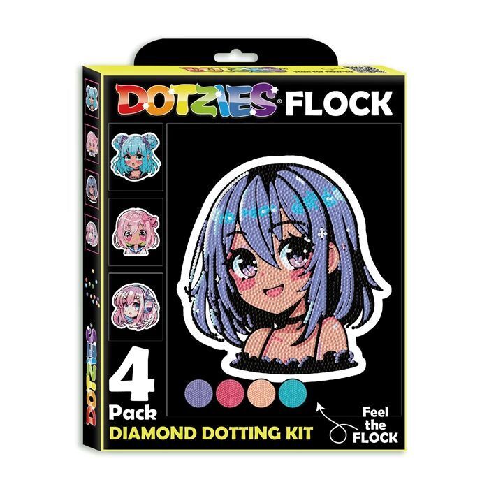 DOTZIES BY DIAMOND DOTZ - Diamond Painting Neon Anime Mädchen main product photo