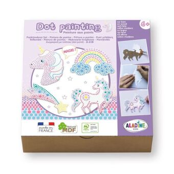 ALADINE - Punktmalerei Set Einhorn