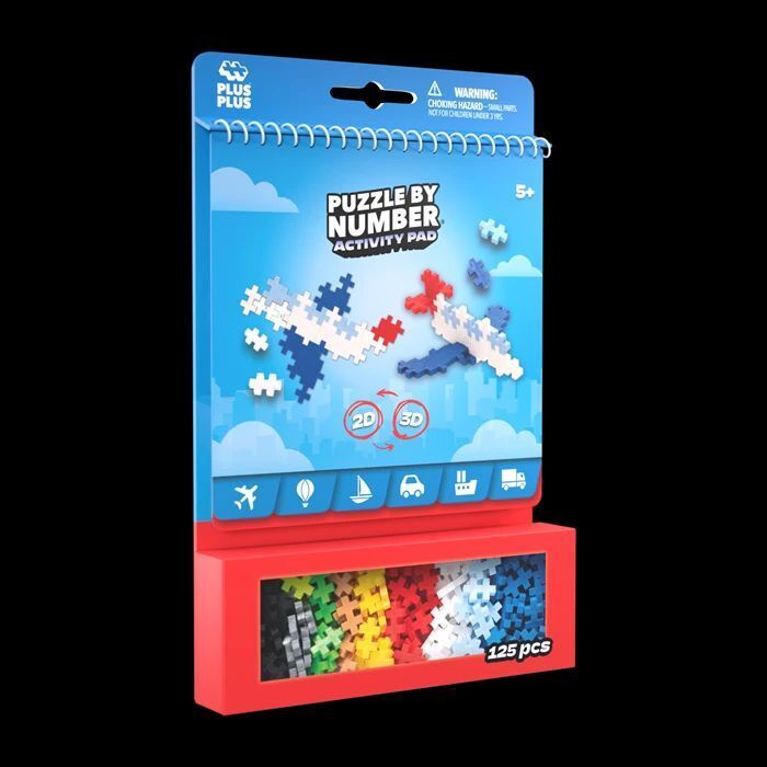 PLUS PLUS - 125 Kreativ Bausteine Puzzle Transport main product photo