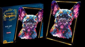 COLLECTION SEQUINS - Paillettenkunst PopArt Hund