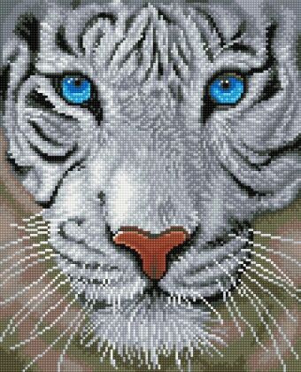 DIAMOND DOTZ - Diamond Painting Weisser Tiger