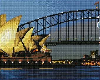 DIAMOND DOTZ - Diamond Painting Sydney bei Nacht