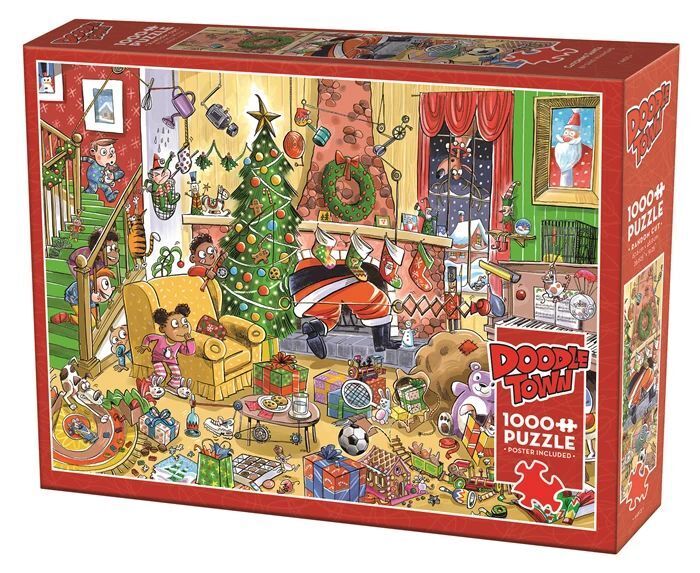 COBBLE HILL PUZZLES - Verrückte Weihnachten 1000 Teile main product photo