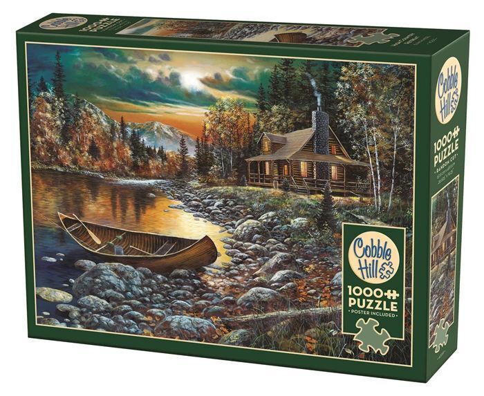COBBLE HILL PUZZLES - Blockhütte am See 1000 Teile main product photo