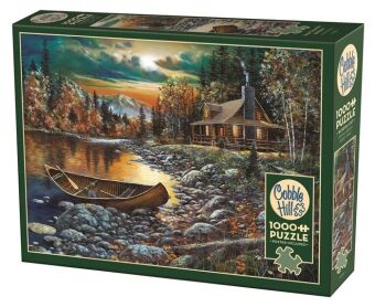 COBBLE HILL PUZZLES - Blockhütte am See 1000 Teile