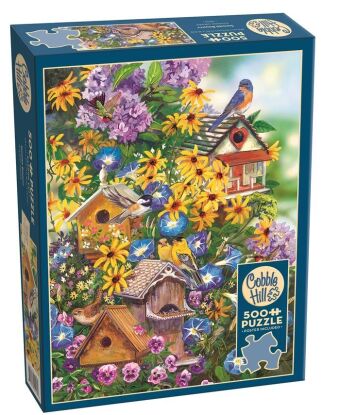 COBBLE HILL PUZZLES - Vogelhäuser und Sonnenblumen 500 Teile