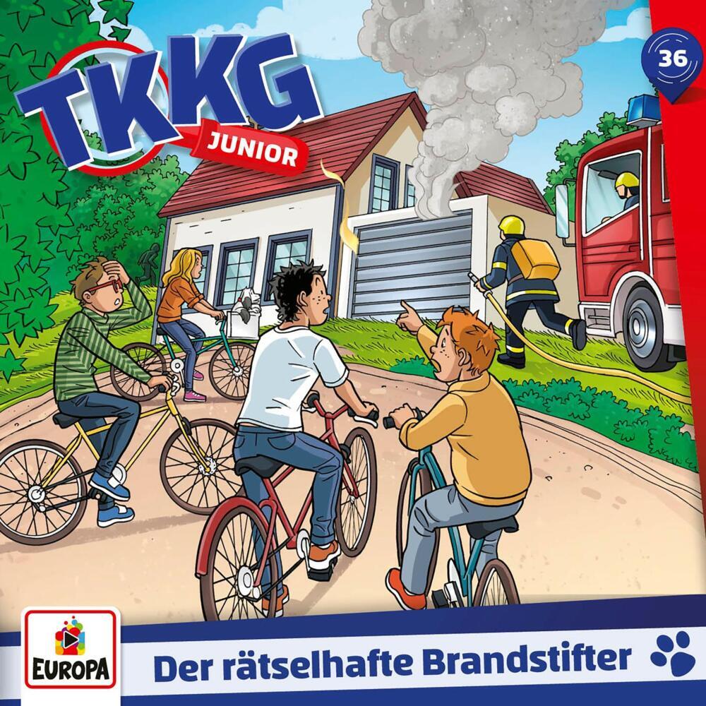 TKKG Junior - Der rätselhafte Brandstifter, 1 Audio-CD main product photo