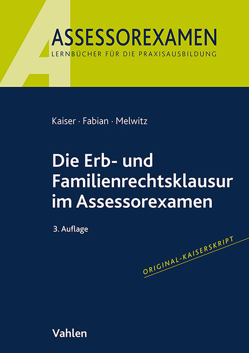 Die Erb- und Familienrechtsklausur im Assessorexamen main product photo