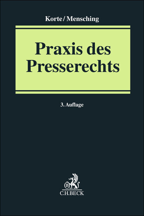 Praxis des Presserechts main product photo