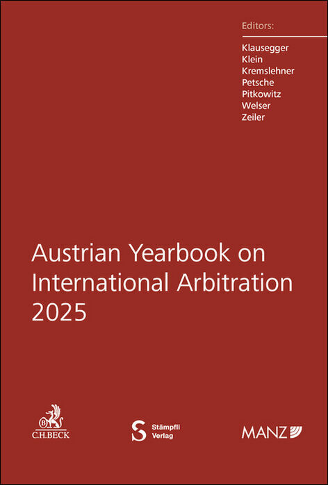 Austrian Yearbook on International Arbitration 2025 main product photo