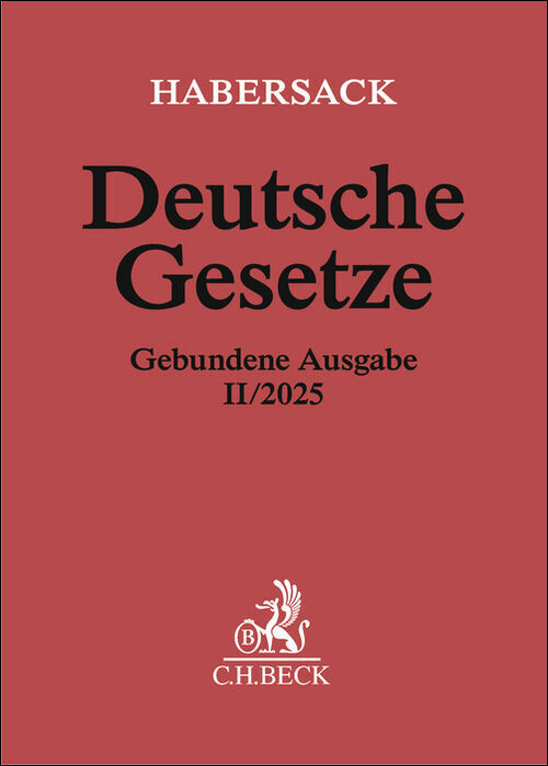 Deutsche Gesetze Gebundene Ausgabe II/2025 main product photo