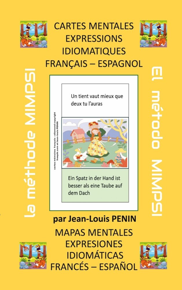 Cartes mentales expressions idiomatiques français espagnol main product photo