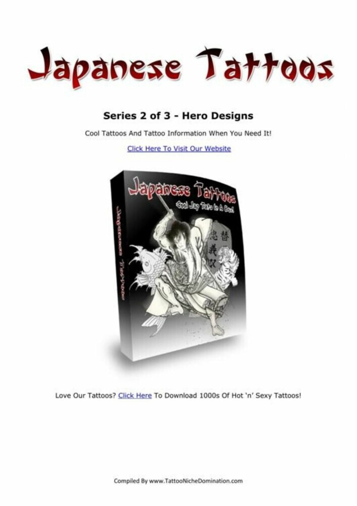 Japanische Tattoos - Serie 2 von 3 - Japanese Hero Designs. main product photo