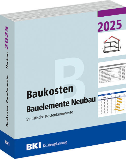 BKI Baukosten Neubau 2025 - Teil 2 Bauelemente main product photo