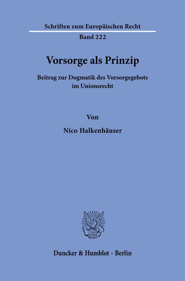 Vorsorge als Prinzip main product photo