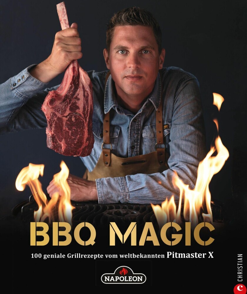 Grillbuch: BBQ Magic - 100 geniale Grill- und Barbecue-Rezepte. Standardwerk mit Pitmaster-Garantie. main product photo