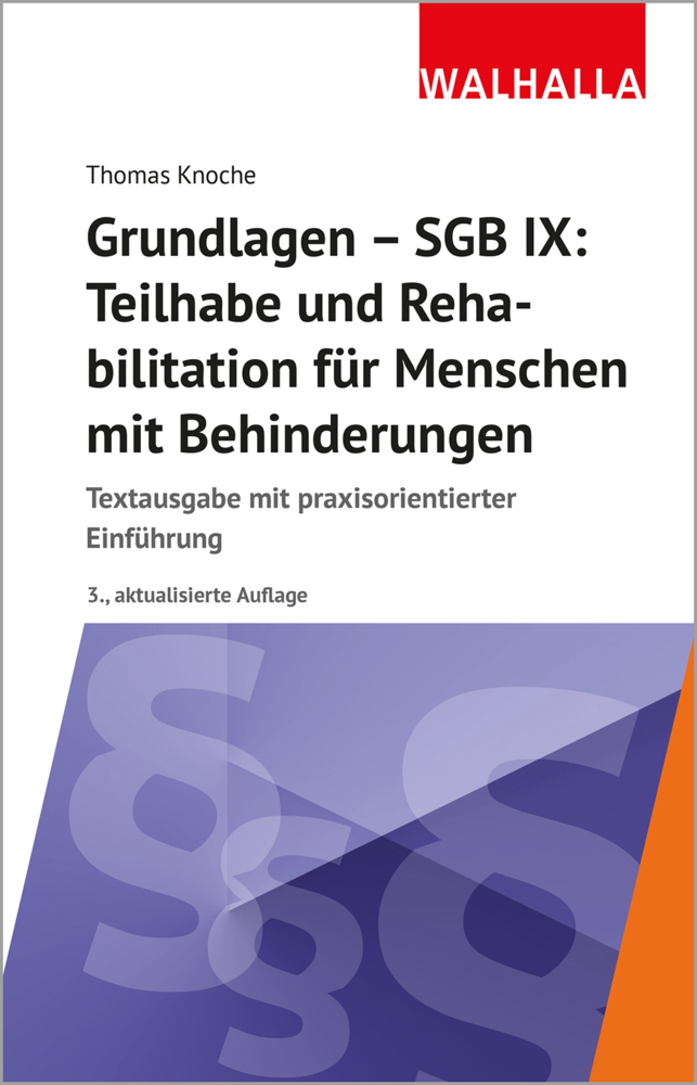 Grundlagen - SGB IX: Teilhabe und Rehabilitation von Menschen mit Behinderungen main product photo