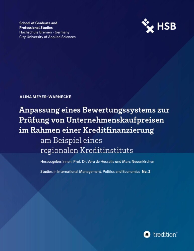 Anpassung eines Bewertungssystems zur Prüfung von Unternehmenskaufpreisen im Rahmen einer Kreditfinanzierung main product photo