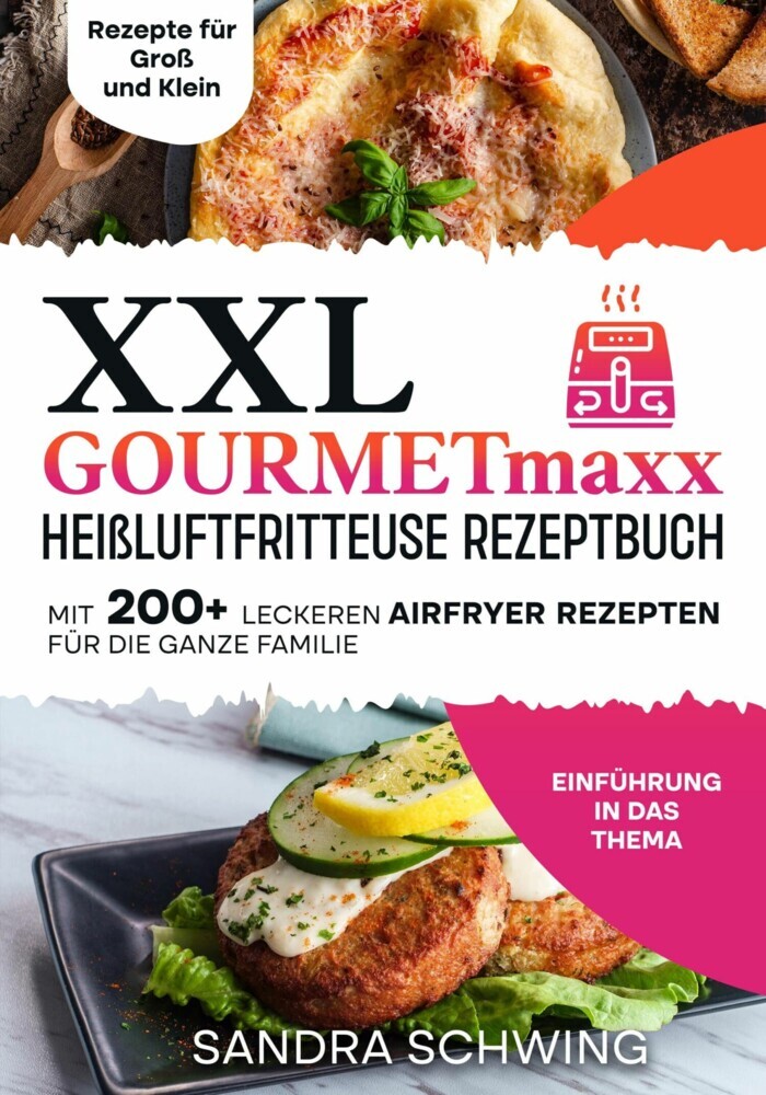XXL GOURMETmaxx Heißluftfritteuse Rezeptbuch main product photo