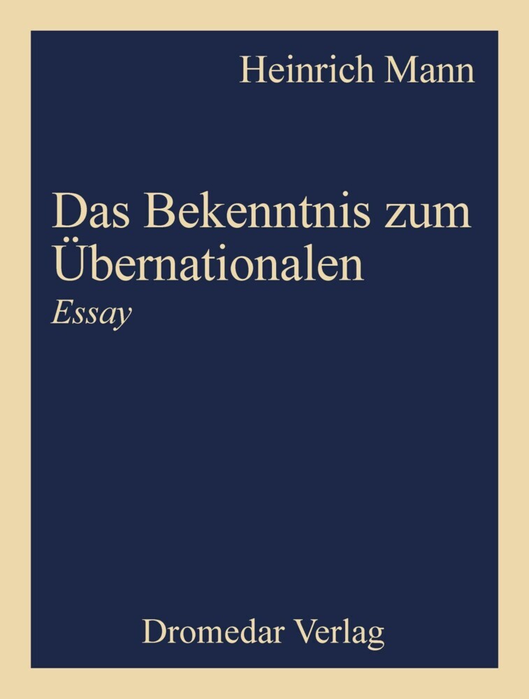Das Bekenntnis zum Übernationalen main product photo