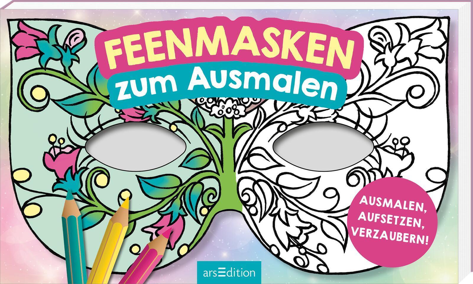 Feenmasken zum Ausmalen main product photo