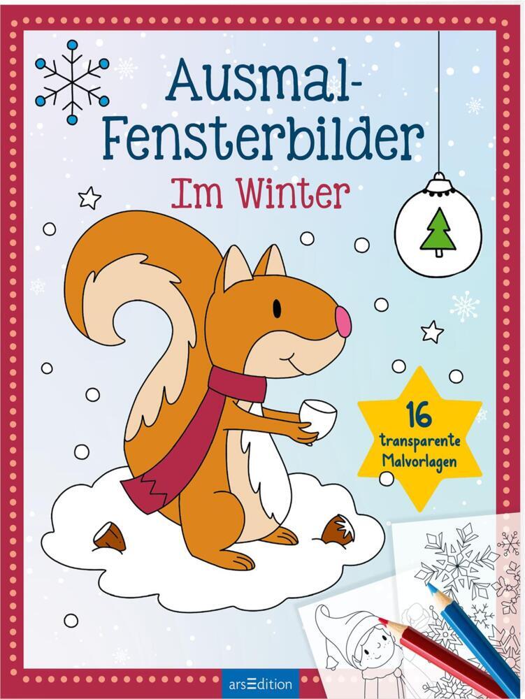 Ausmal-Fensterbilder - Im Winter main product photo