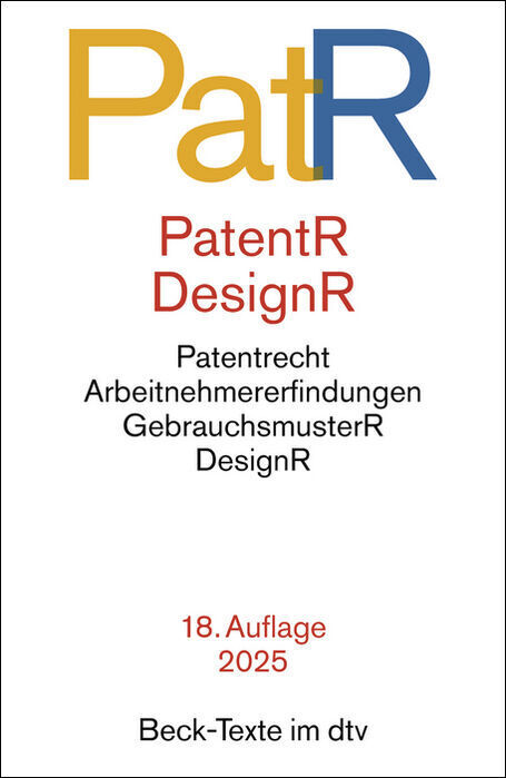 Patent- und Designrecht main product photo