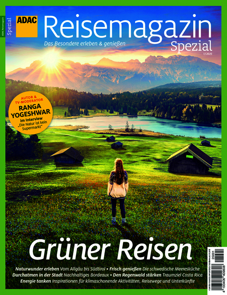 ADAC Reisemagazin mit Titelthema Grüner Reisen main product photo