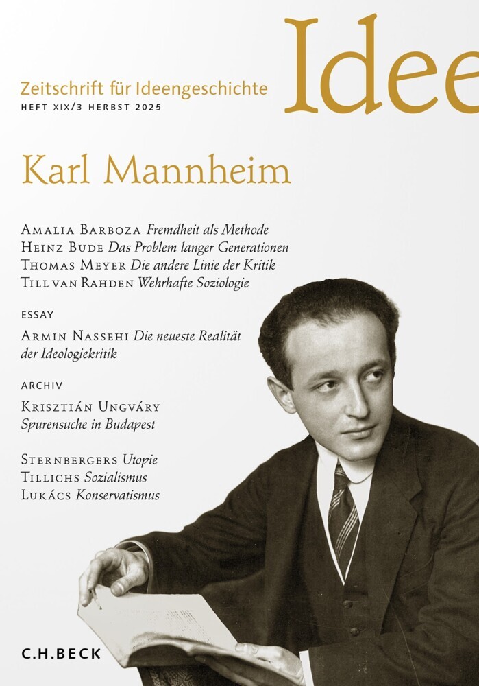 Zeitschrift für Ideengeschichte Heft XIX/3 Herbst 2025 main product photo