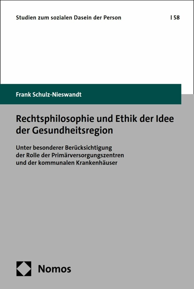 Rechtsphilosophie und Ethik der Idee der Gesundheitsregion main product photo