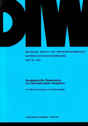 Budgetpolitik Österreichs im internationalen Vergleich.