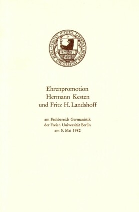 Ehrenpromotion Hermann Kesten und Fritz H. Landshoff am FB Germanistik der FU Berlin.