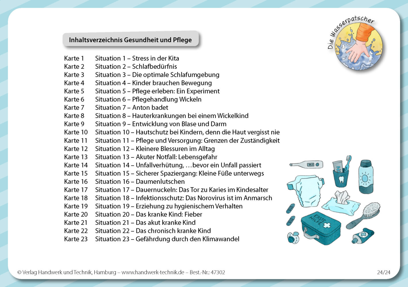 eBook inside: Buch und eBook Kartenset Krippe - Die Wasserpatscher, m. 1 Beilage, m. 1 Online-Zugang main product photo