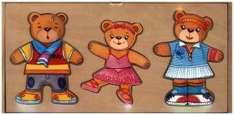 Anziehpuppenpuzzle Bärenfamilie, goki basic.
