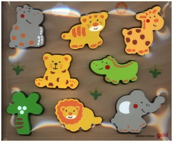 Einlegepuzzle Wilde Tiere