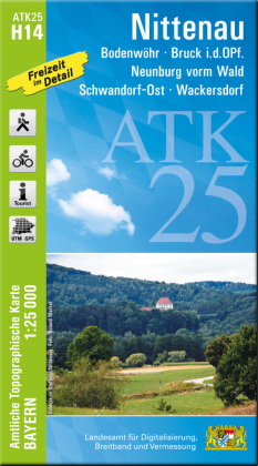 ATK25-H14 Nittenau (Amtliche Topographische Karte 1:25000)