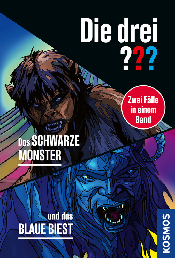 Die drei ???, Das schwarze Monster / und das blaue Biest (Doppelband) main product photo